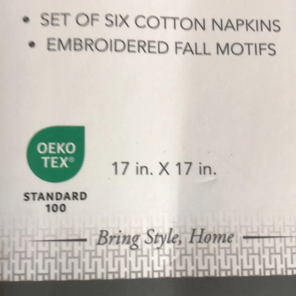 NWOT 6-pc Napkin Set